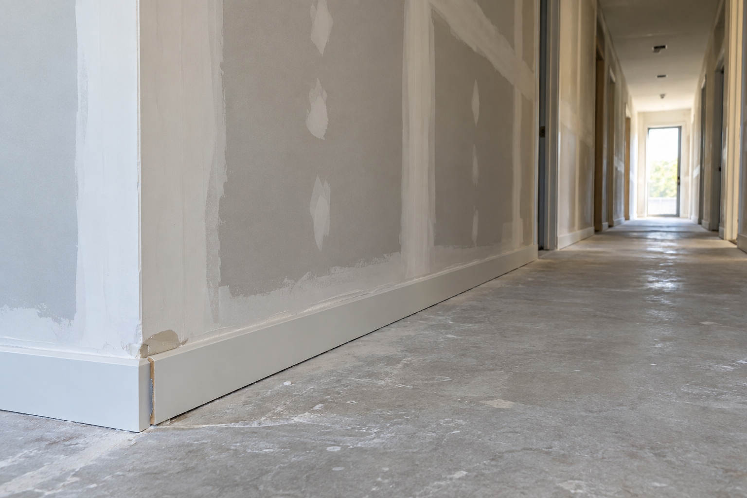 Corridor finish and trim context — generated photo from the fictional General contracting visit